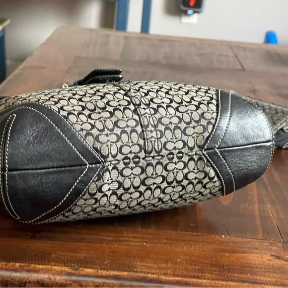 VTG. COACH Women’s Sig. Monogram F3M-6376 Crossbody Handbag Purse w/ Coin Holder - Picture 2 of 15